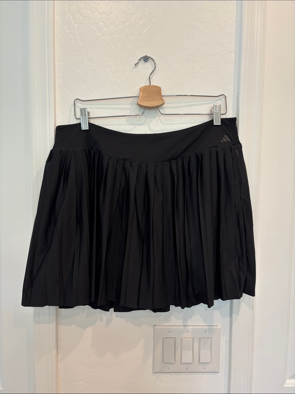 adidas Black Pleated Circle Skort